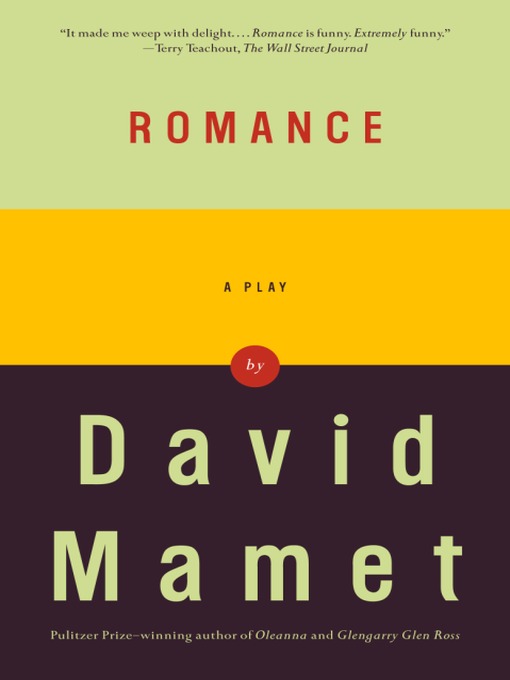 Title details for Romance by David Mamet - Available